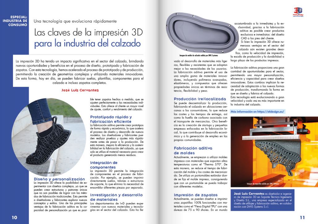 Publicación en la revista 3D printing & design.